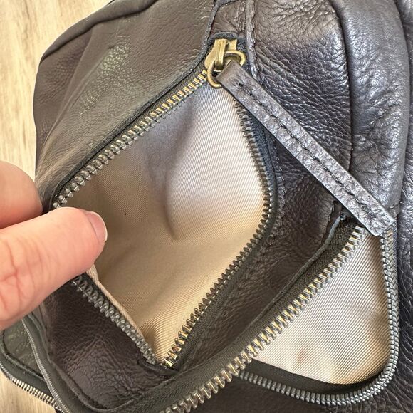 American Leather Co. Cleveland Midsize Black Butter Soft Leather Mini Backpack main image 12